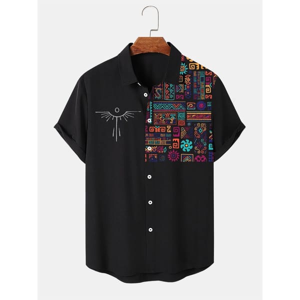 Men's Casual Shirt Hawaiian Shirt Men Summer 3d Print Casual Short Sleeved Shirt For Men Clothing Breathable Shirts