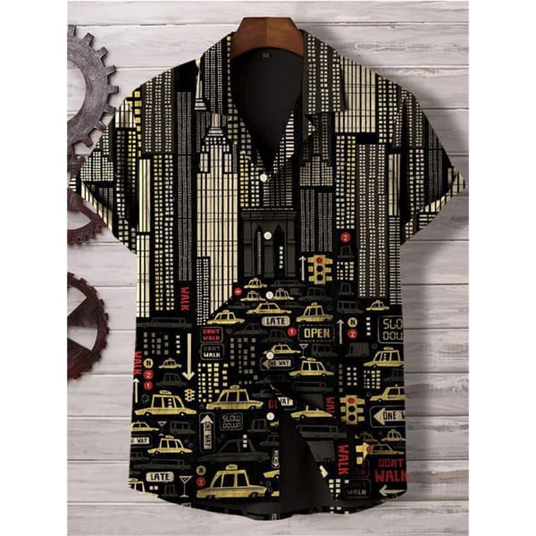 Men's Casual Shirt Hawaiian Shirt Men Summer 3d Print Casual Short Sleeved Shirt For Men Clothing Breathable Shirts