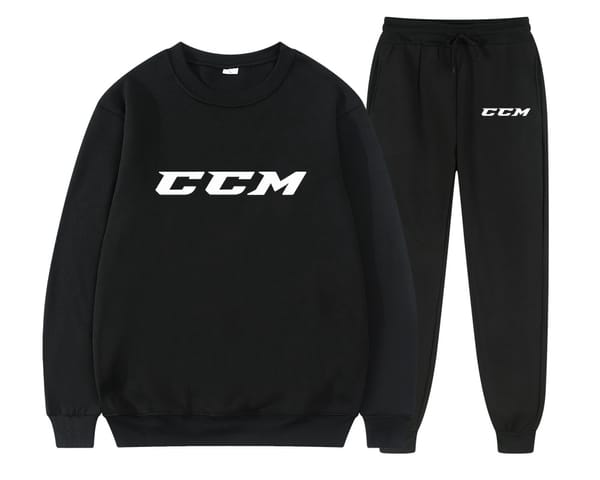 2024 Winter Tracksuits Men's sets Long Sleeve Pullover + Jogging Trousers 2pcs Sets CCM Fitness Running Suits sportswer Male