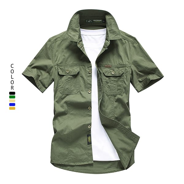 MRMT 2024 Brand New Short Sleeve Shirts Men's Cotton Workwear Shirts Large Size Men's Clothes Tsops  Tshirt Tsops For Male